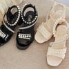 Fashion Girls' Shoes Summer New Kids Sandals Soft Soled Girls Princess Shoes Simple Women's Sandals Anti Slip Girl High Sandal