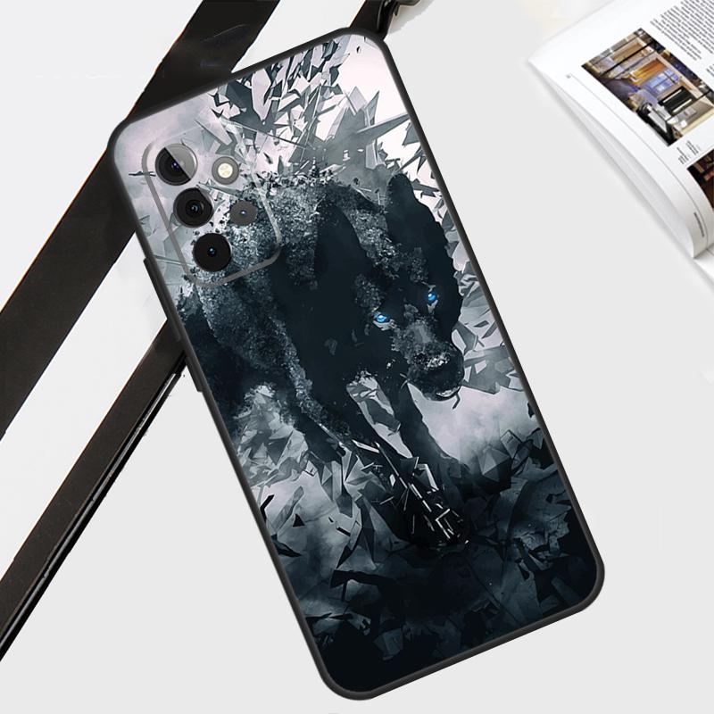 Wolf Howls Art Case For Samsung Galaxy A12 A22 A32 A52 A56 A36 A26 A16 A06 A54 A34 A14 A13 A53 A15 A35 A55