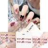Butterfly Bow Nail Sticker Wearable Nail Blush Fake Nail Finished Nail Sticker A21 Gel Jelly Double-sided Style