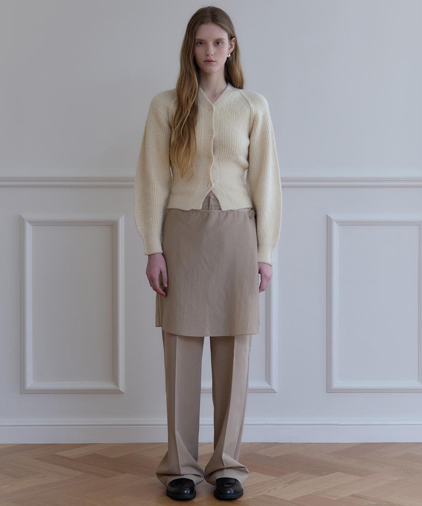 PLAC WOMEN Skirt Layered Slacks Beige