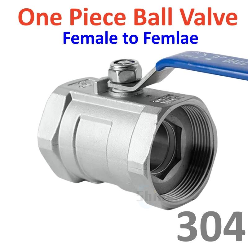 BSPT 1/4" 3/8" 1/2" 3/4" 1" 1-1/4" Female Stainless Steel SS304 2P/1P Full Port Ball Valve with Vinyl Handle Thread Valves