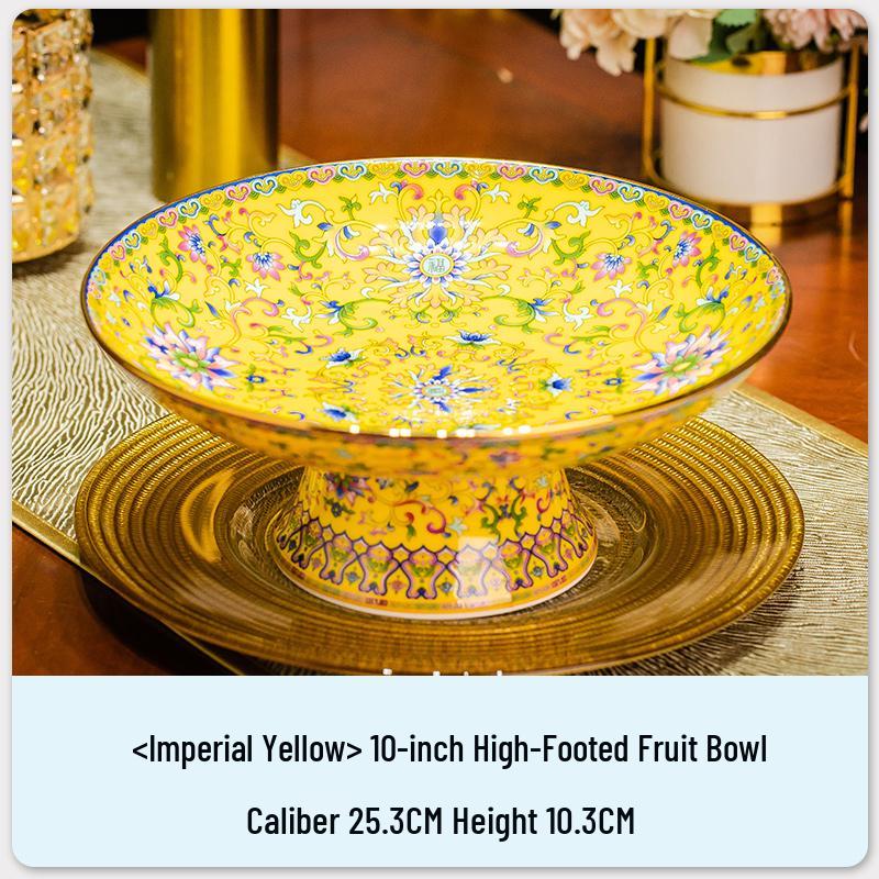 Ceramic Chinese Style Rice and Noodle Bowl Set with Enamel Color