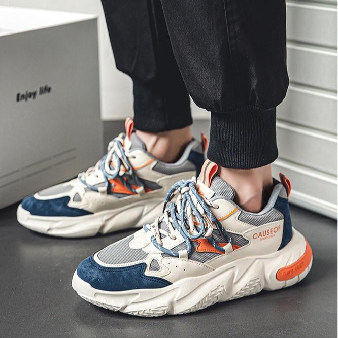 Men Shoes Platform Sneakers Teenage Mesh Breathable Running Shoes for Men Elevator Designer Shoes Men Zapatillas Hombre