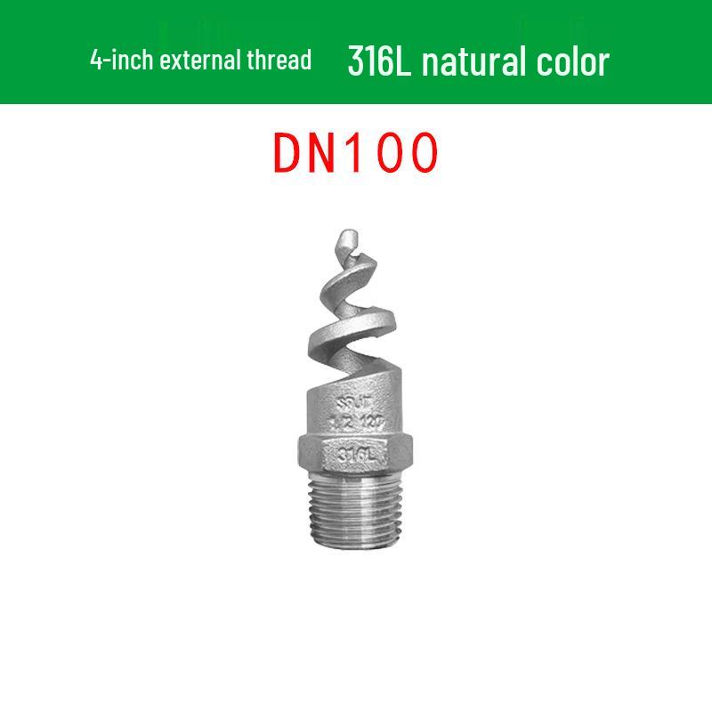Stainless Steel Anti-Clog Spiral Spray Nozzle for Cooling Tower & Fire Protection