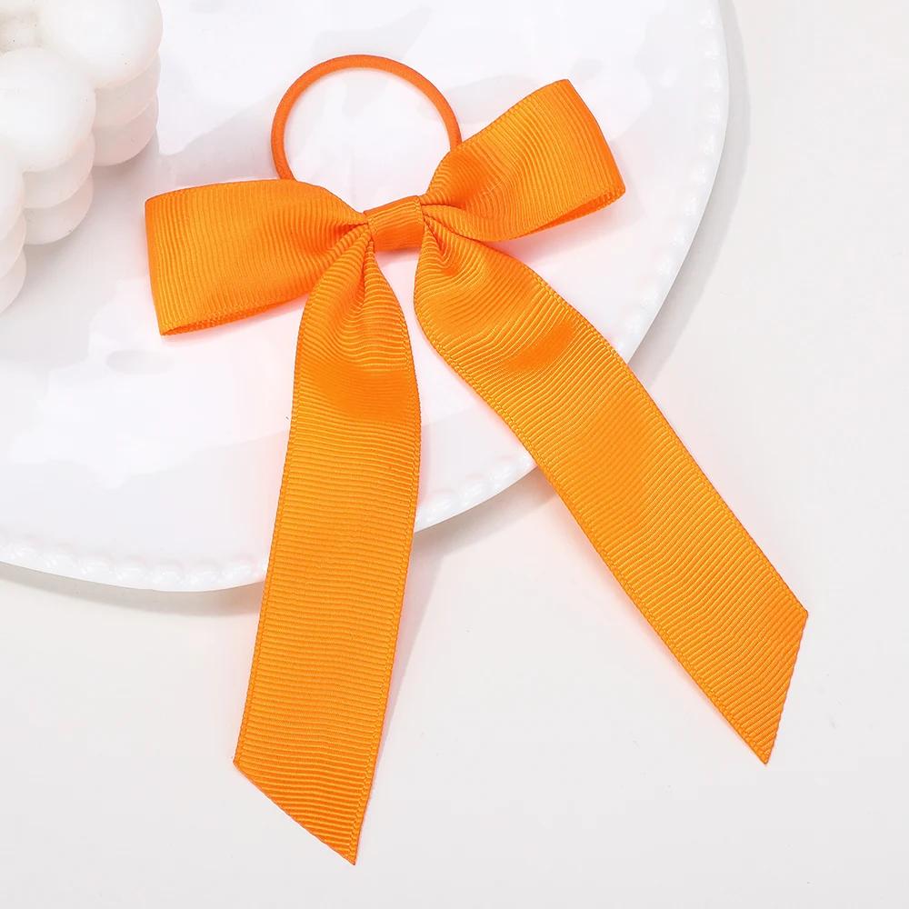 Süße Schleifen-Haarbänder Kleinkind Cheer-Schleife Haargummi Kinder Mode Einfarbig für Mädchen Kinder Party Kopfbedeckung Haaraccessoires