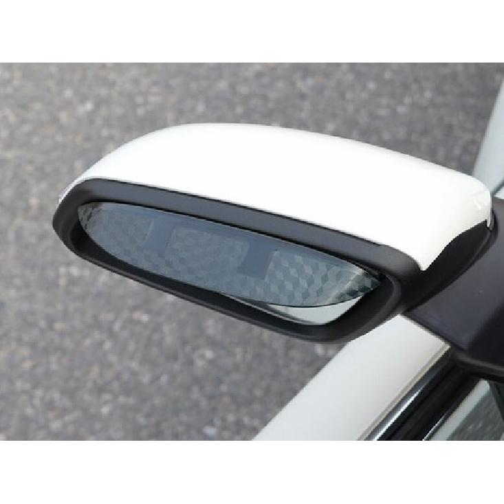 For BMW X1 2016-2022 ABS Carbon Fiber Rearview Mirror Rain Eyebrow Frame Trim