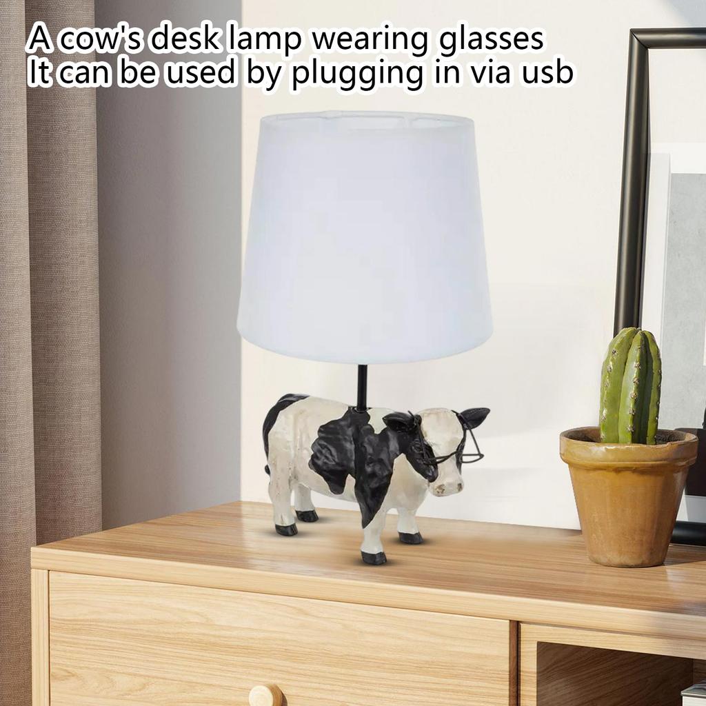 Cow-shaped Lamp With Glasses