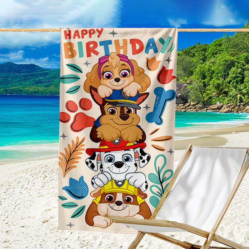 Paw Patrol: Heroic Rescue Microfiber Beach Towel, Lightweight And Quick-Dry, for Summer Travel, Beach Essential, Swimming Pool Outdoor