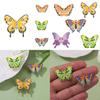 Creative Purple Butterfly Enamel Brooch Stunning Animal Floral Design For Men And Women