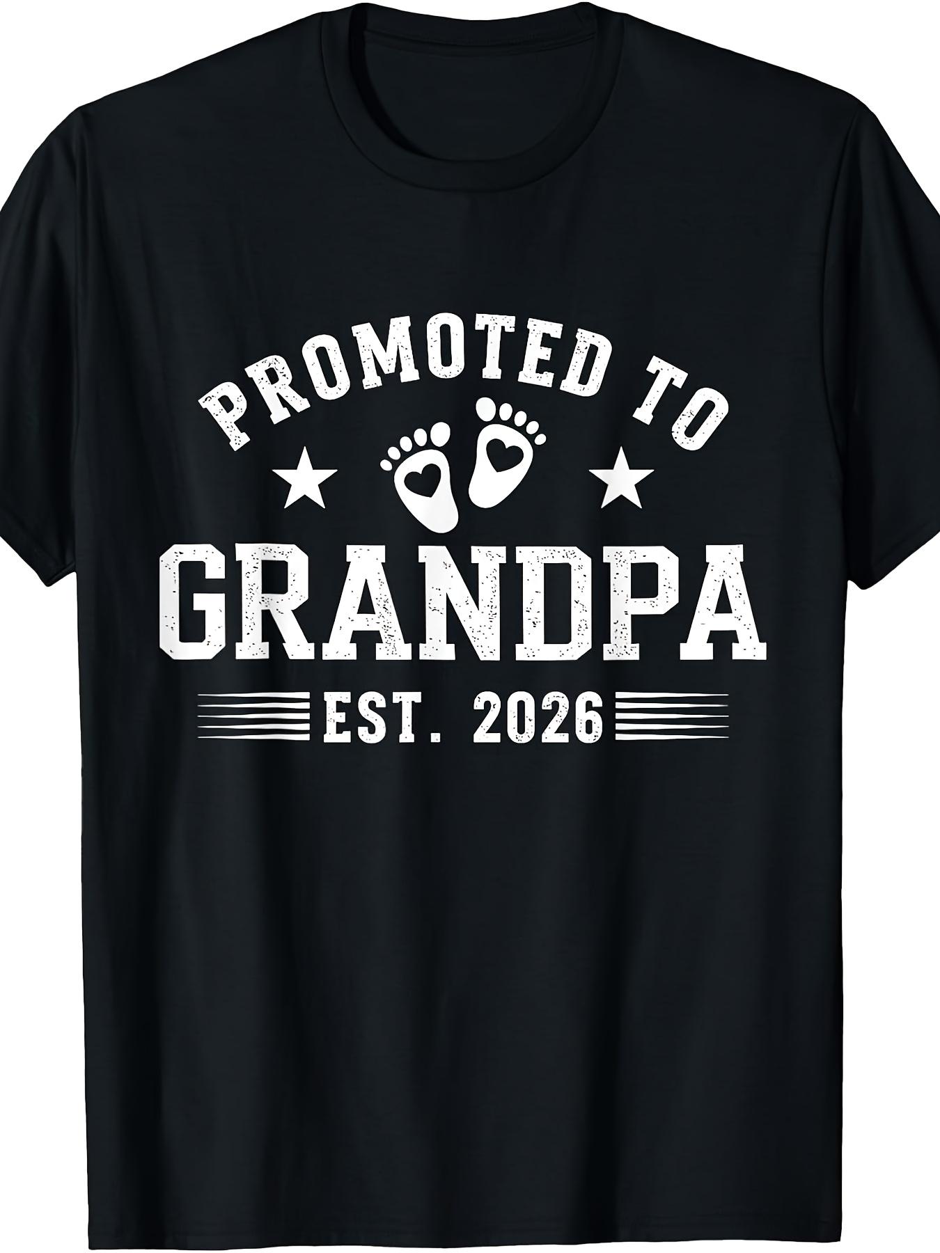 2026 Grandpa Promotion T-Shirt, Unisex Design, Summer Short-Sleeve Printed Tee, 220G Fabric for 2025 S разноцветный