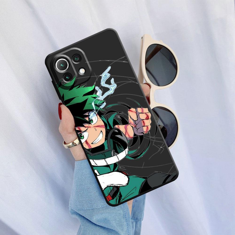 Anime My Hero Academia Case for Xiaomi Mi 11i 12X 11 Lite 11X 10T 12 Pro 11T 10 10S 12S Ultra TPU Black Phone Cover Shell