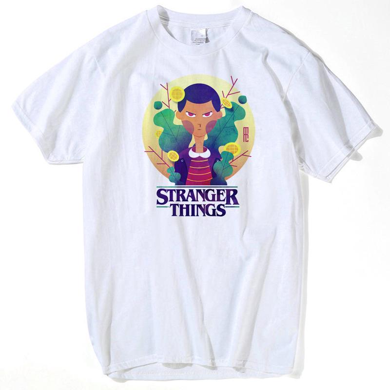 Stranger Things Eleven Waffle Hawkins T Shirt Men And Women White Casual Plus Size
