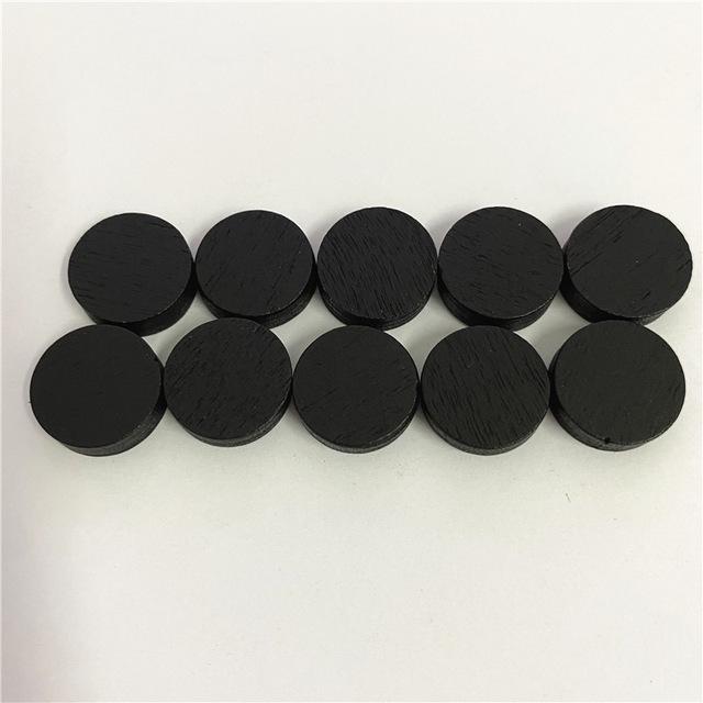 50 Stück 15 mm 5 mm Dicke 12 Farben Holzspielmarken Kreis Scheibe Plättchen Chips Puzzleteile Schachfiguren Für Brettspielzubehör