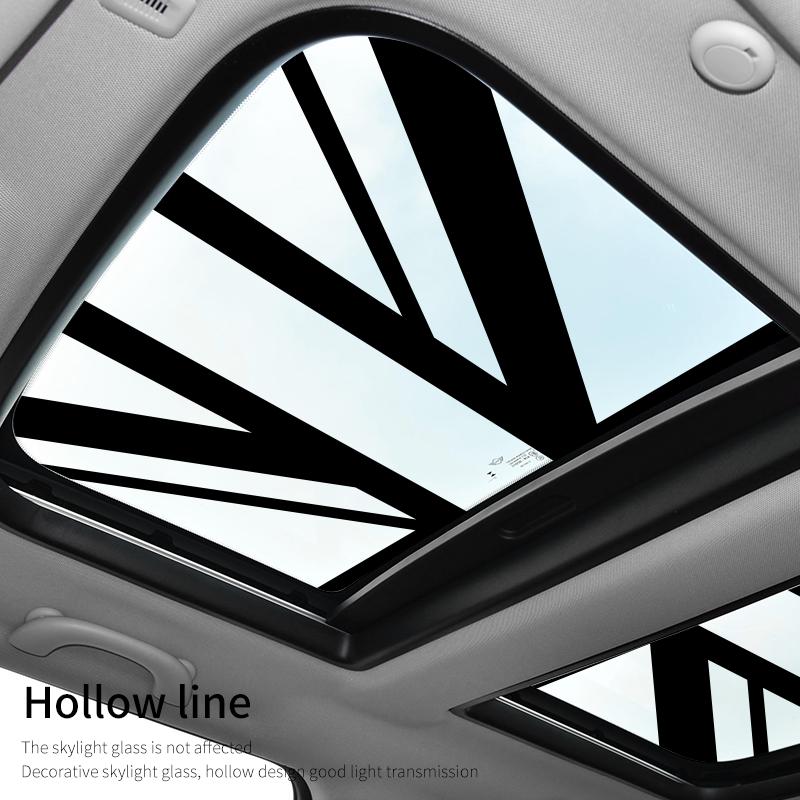 BFZ1 Car Sunroof Stickers Roof Window Film Vinyl Sunshade Sticker For MINI Cooper F56 F60 R55 R56 R60 U25 Countryman Auto Decal