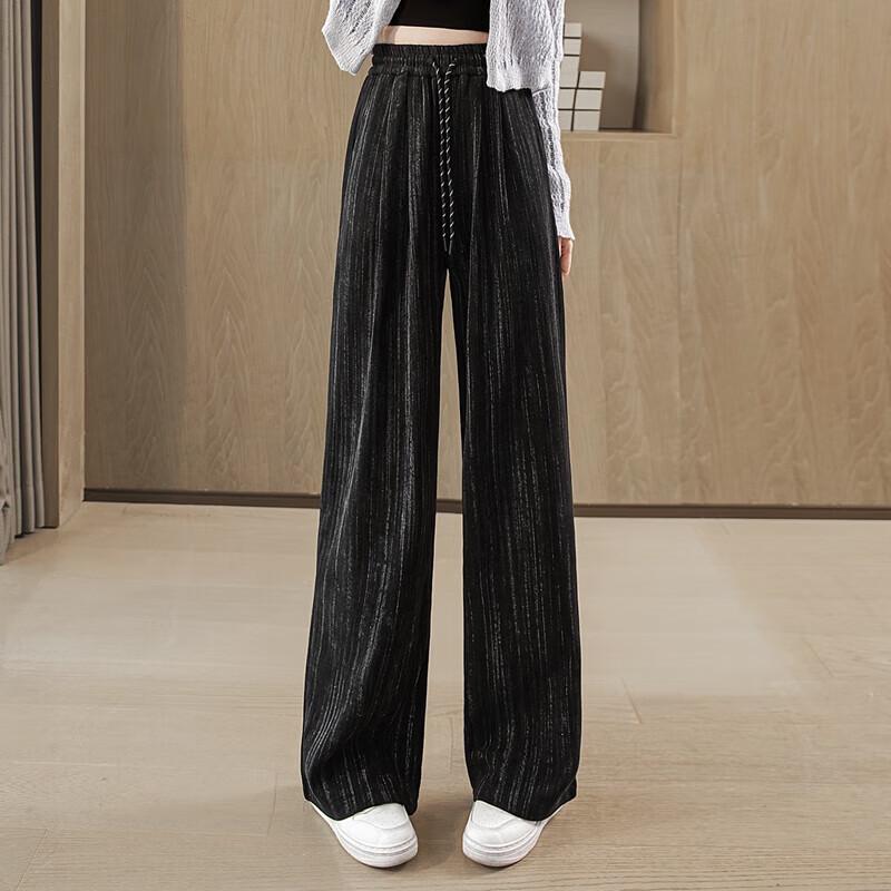 

Women s High-Waist Tie-Dye Wide-Leg Drawstring Casual Pants M