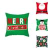 Festive 18 Inch Merry Christmas Cushion Cover Showcasing Cheerful Santa Claus Motif