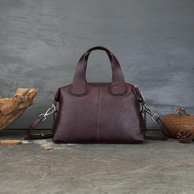 Large Capacity Handbag Genuine Leather Crossbody Bag Girls' Bag