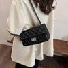 Autumn and winter new fashion diamond chain bag single shoulder oblique span small square bag