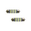 Xenon White 9-SMD-1210 1.50" 36mm 6418 C5W LED Bulbs For Car License Plate Light