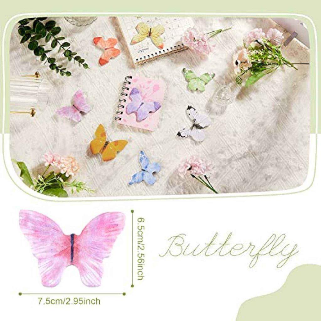 Butterfly Shape Sticky Note Memo Book Pandora Aesthetic Office Stationary School Stationary Accessories Product Custom