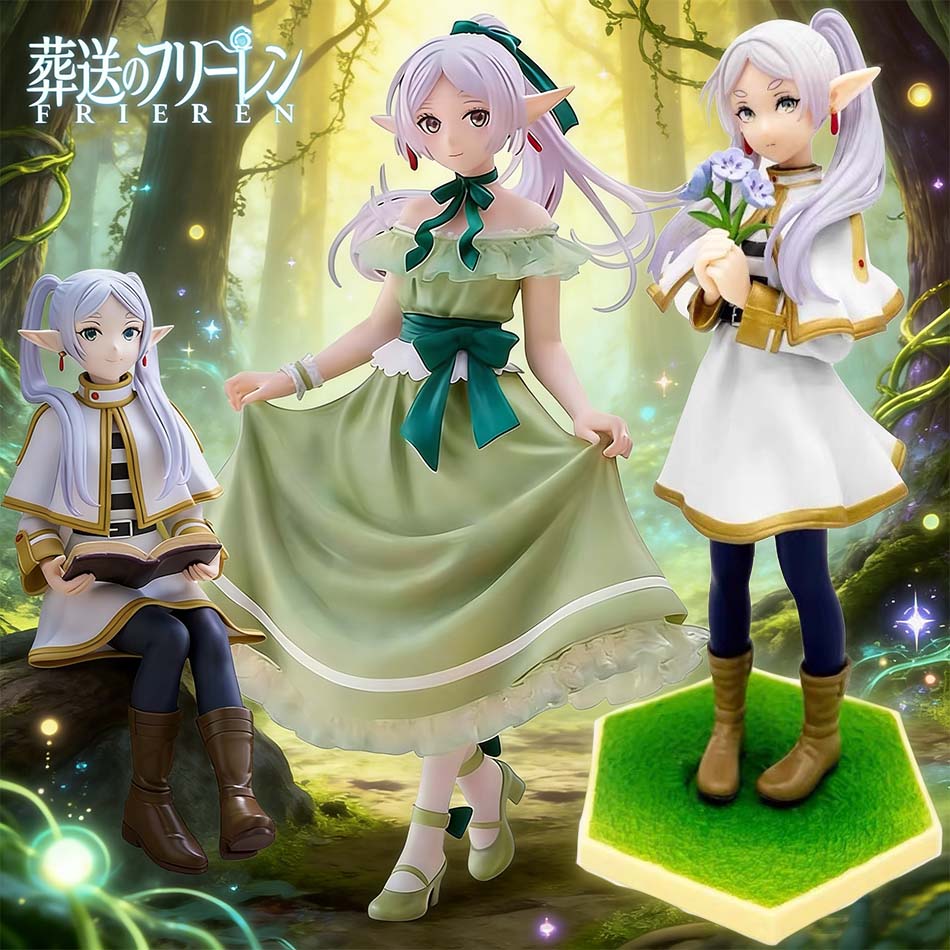 14cm Koreczek do makaronu Sousou no Frieren Postać dziewczyny z anime Frieren Poza końcem podróży Figurka akcji Model kolekcjonerski Zabawki