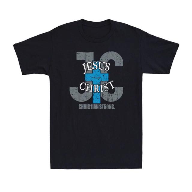 Jesus Christ Christian Funny Religious Cross T-Shirt Premium S-4XL Fast Shipping L
