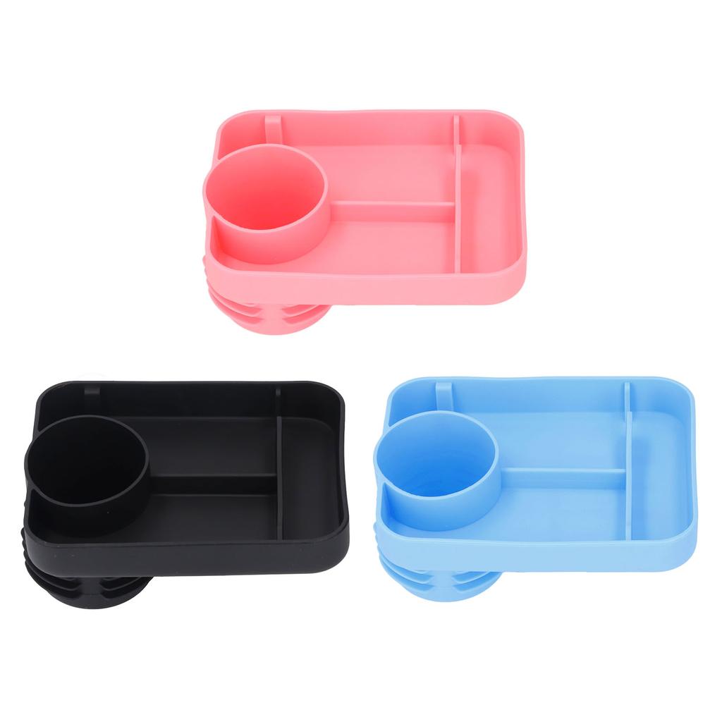Baby-Autotablett, Silikon-Snacktablett fürs Auto, multifunktionaler Getränkehalter für Kinder im Auto, Teller für Snacks und Getränke