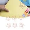 100pcs Star Moon Paper Clips Prevent Rust Skid Resistance Cute Paperclips for   Daily Use School