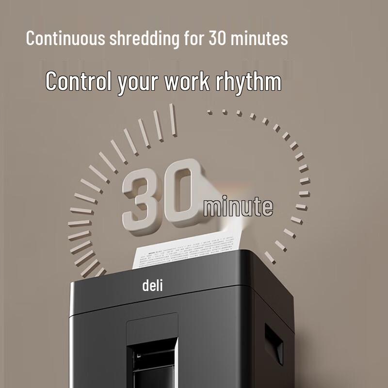 Deli GA312 Cross-Cut Office Shredder CN plug (adapter included)