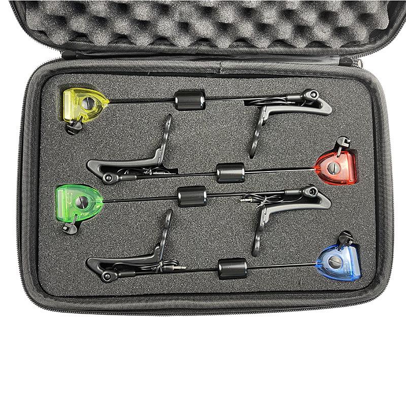 European Style Fishing Alarm & Tackle Bag: Hard Rod Swing Tip Tensioner Storage Box with Zipper