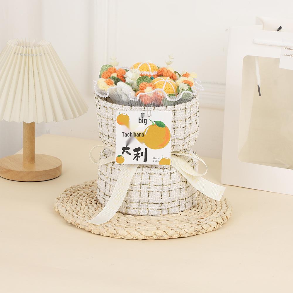 Sunflower Knitted Bouquet: Inspirational Graduation Gift for Gaokao & Zhongkao
