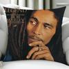 B-Bob M-Marley Singer Cushion Cover Birthday Anniversary Gifts Double Sided Printed Zipper Cushion Cover Soft Skin Bedding