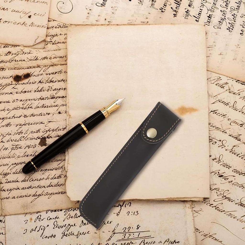 Leather Pencil Pencil Pencil Slim Leather Pen Leather Pencil Pencil Single Pen Case Genuine Leather Pencil Stylish Slim Leather Pen Case Case, Case,