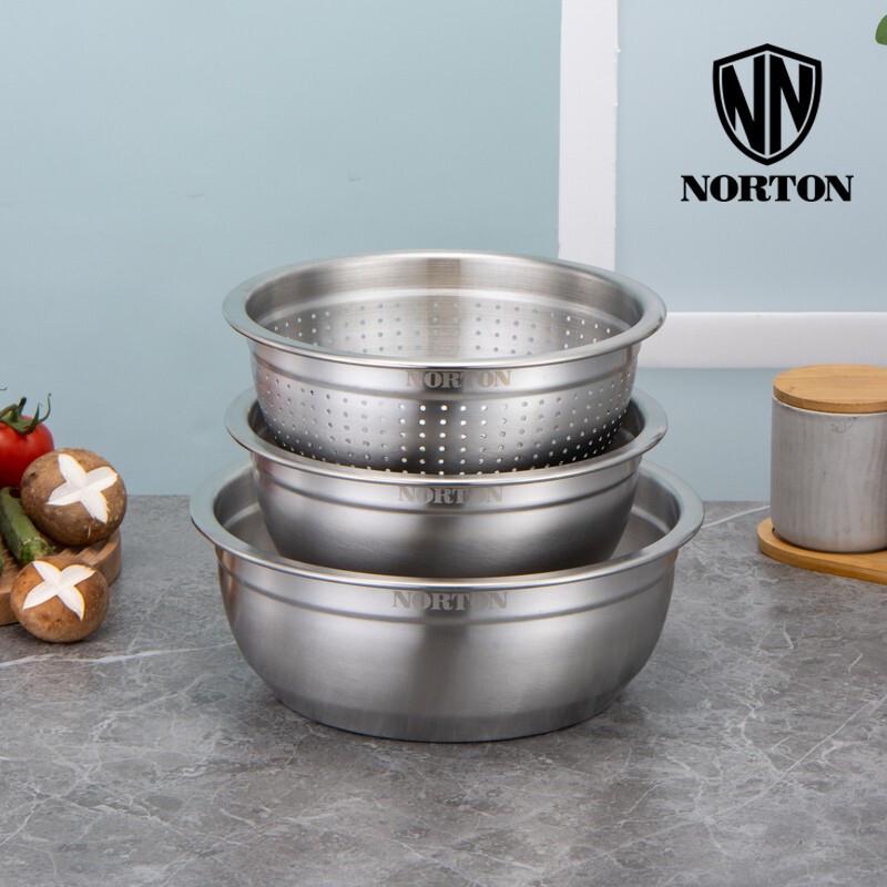 NORTON Tengbao 304 Stainless Steel Mixing Bowl Set