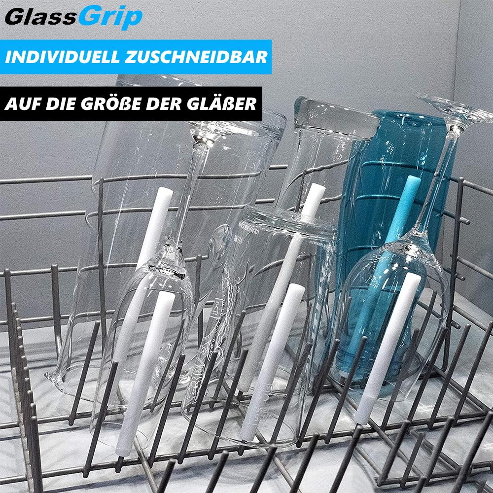 GlassGrip Glass Holder Dishwasher Clip-on Holder Holder Dish Basket 6-pack