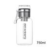 Clear Glass Water Bottle Clear Juice Bottles Glass Cups Large Capacity Jug With Tea Strainer Leak-Proof Flask Cup Reusable For