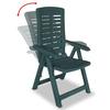 VidaXL 6x Chaises Inclinables de Jardin Fauteuils de Patio Chaises d'Exterieur Sièges de Terrasse Fauteuils Pliables 275070