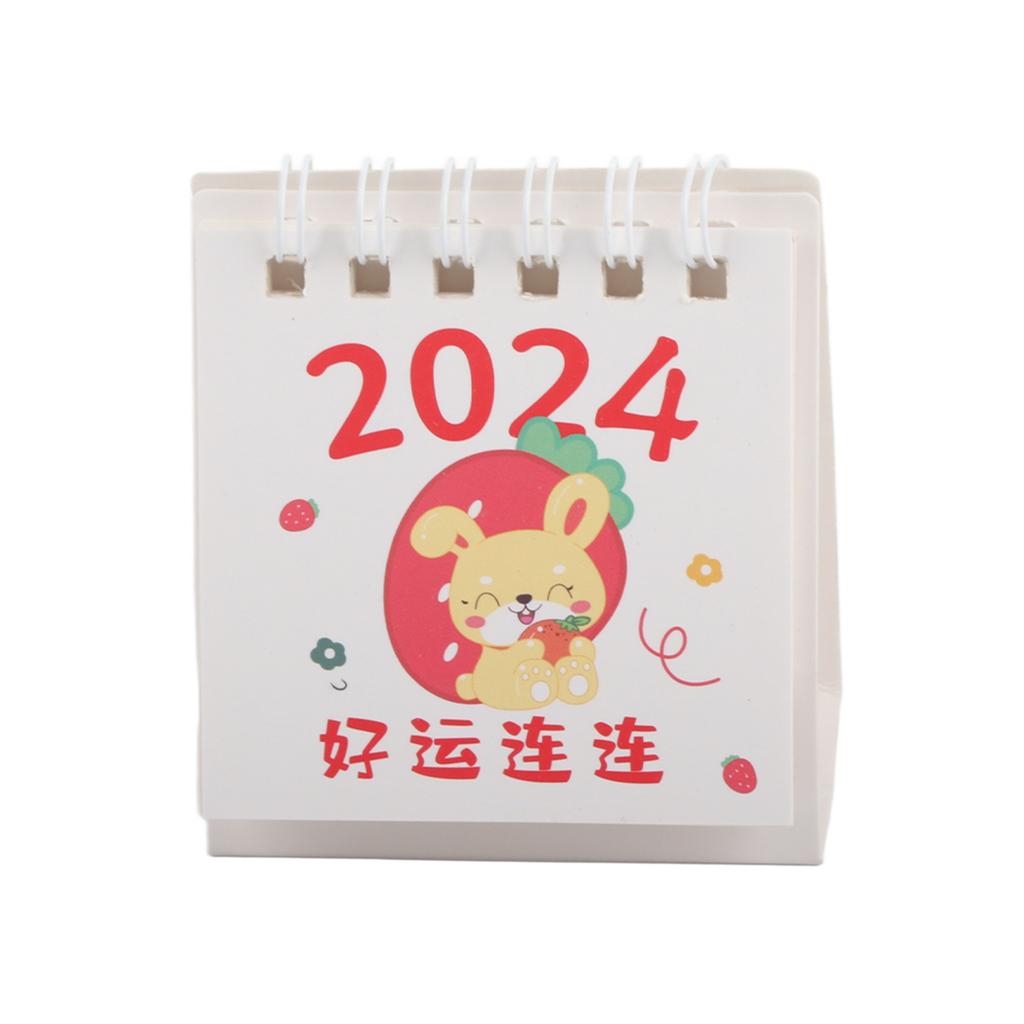 Desk Calendar 2024 Small Cute Space Saving Paper Easy To Clean Home Decor