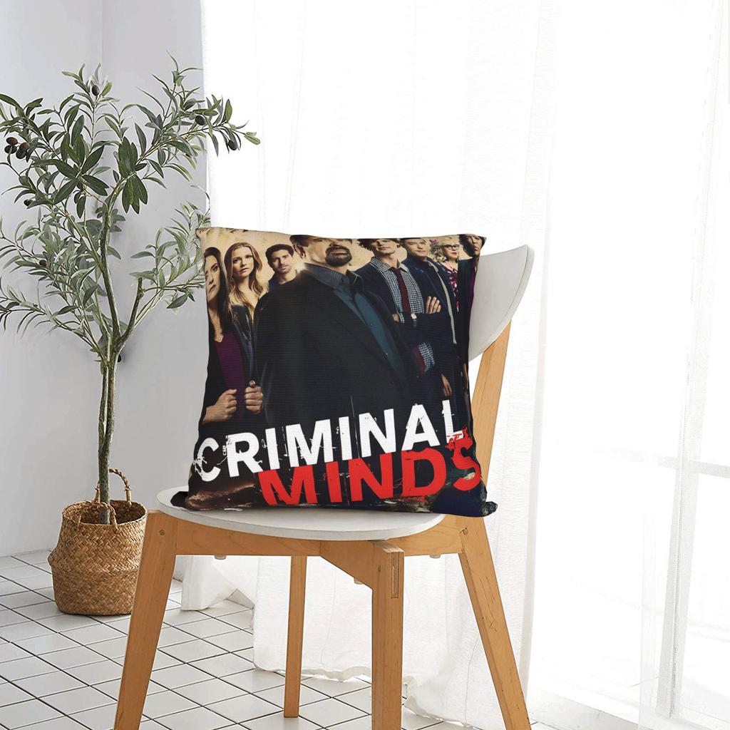 Criminal Minds Spencer Reid Pillow Case Kawaii Pillow Cover Graphic Pillowcases For Living Room Bed Chair