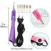 Weichen Hot Drill Set Point Drill Pen, Storage Bag Hot Melt Glue Hot Drill Tool Diy Clothing Accessories