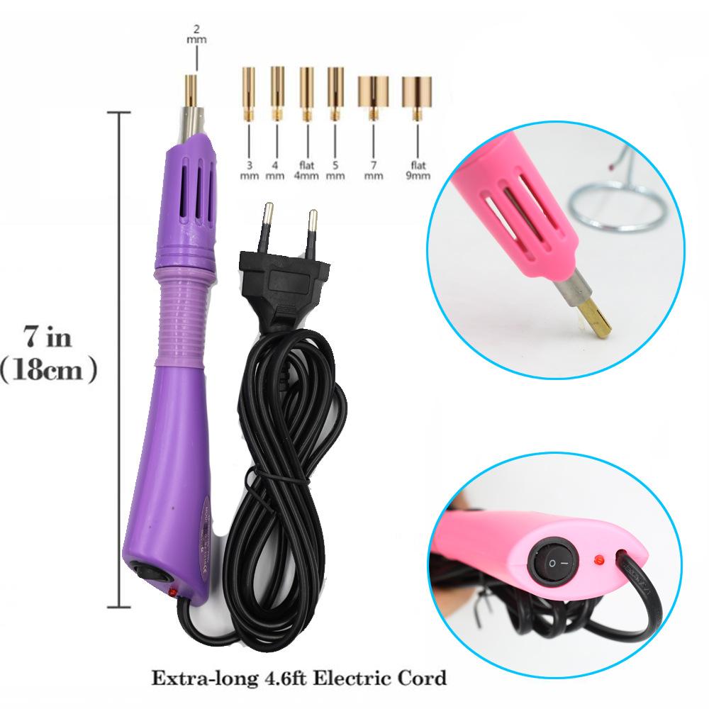 Weichen Hot Drill Set Point Drill Pen, Storage Bag Hot Melt Glue Hot Drill Tool Diy Clothing Accessories