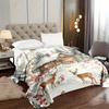 Gemütliche Weihnachts-Hirsch & Baum Decke - Weiches, Warmes Flanell für Nickerchen, Camping, Reisen und Heimdekoration - Perfektes Weihnachtsgeschenk