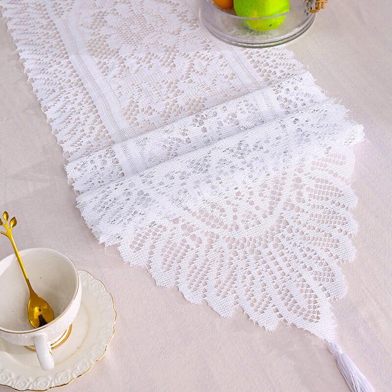 Lace Table Runner Tablecloth 33x91 DD-12459