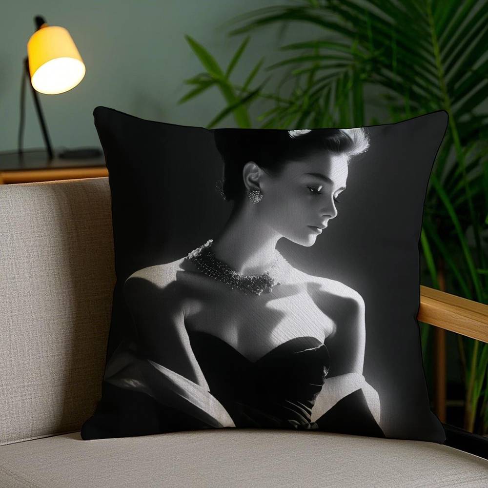 

A-Одри Хепберн Наволочка Защита от пылевых клещей Невидимая молния Диван-кровать 12x12Inch