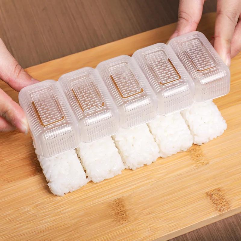 Rice Ball Mold Sushi Mold Japanese Nigiri Sushi Mold Rice Ball Non-stick Pressure Storage Box Lunch Box Lunch Tool DIY Kitchen