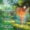 10 Zoll Drehendes Windspiel mit 360-Grad-Haken Outdoor-Gartendekor für Frühling Sommer Hof Balkon Geschenk für Freunde Familie