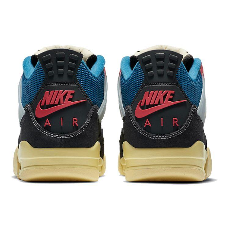 Union LA X Air Jordan 4 Retro Off Noir Unisex Sneakers Black Brigade-Blue Dark-Smoke-Grey DC9533-001