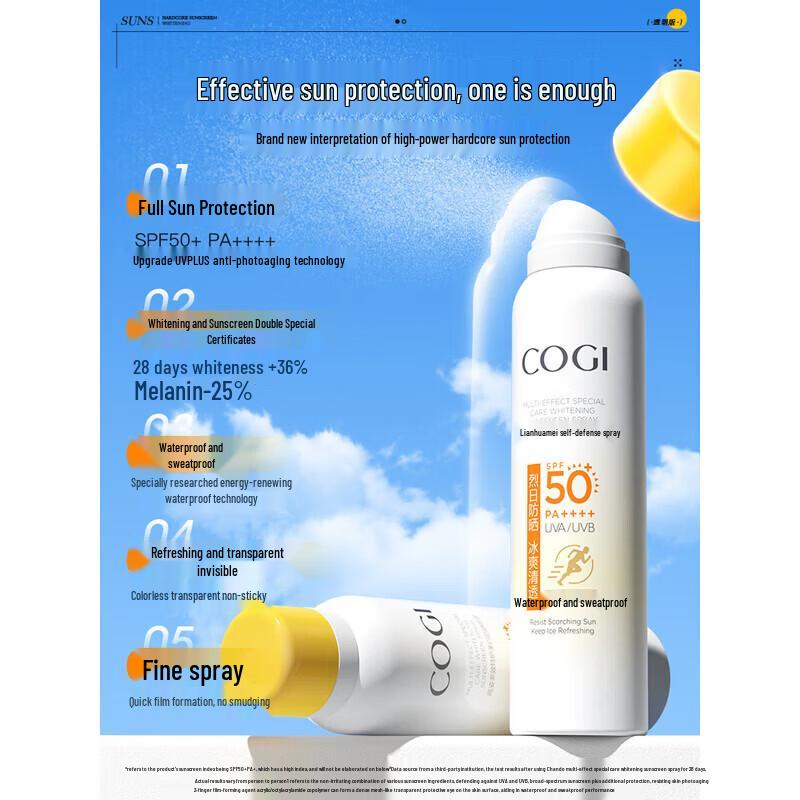 COGI Whitening Sunscreen Spray SPF50+ PA++++