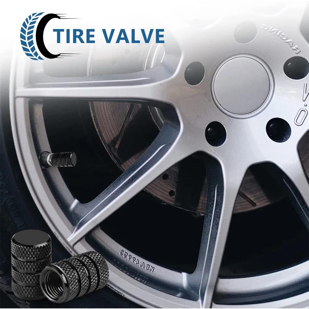 Aluminum Alloy Tire Valve Stem Caps 4 Pcs Universal Stem Covers for Cars Motorcycles and Bikes Auto Tire Accessoires Stem Caps1