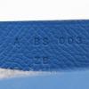 Hermes Too Doo 37 Clutch bag Blue Zanzibar Blue / grauer Filz/Epsom Unisex Gebraucht